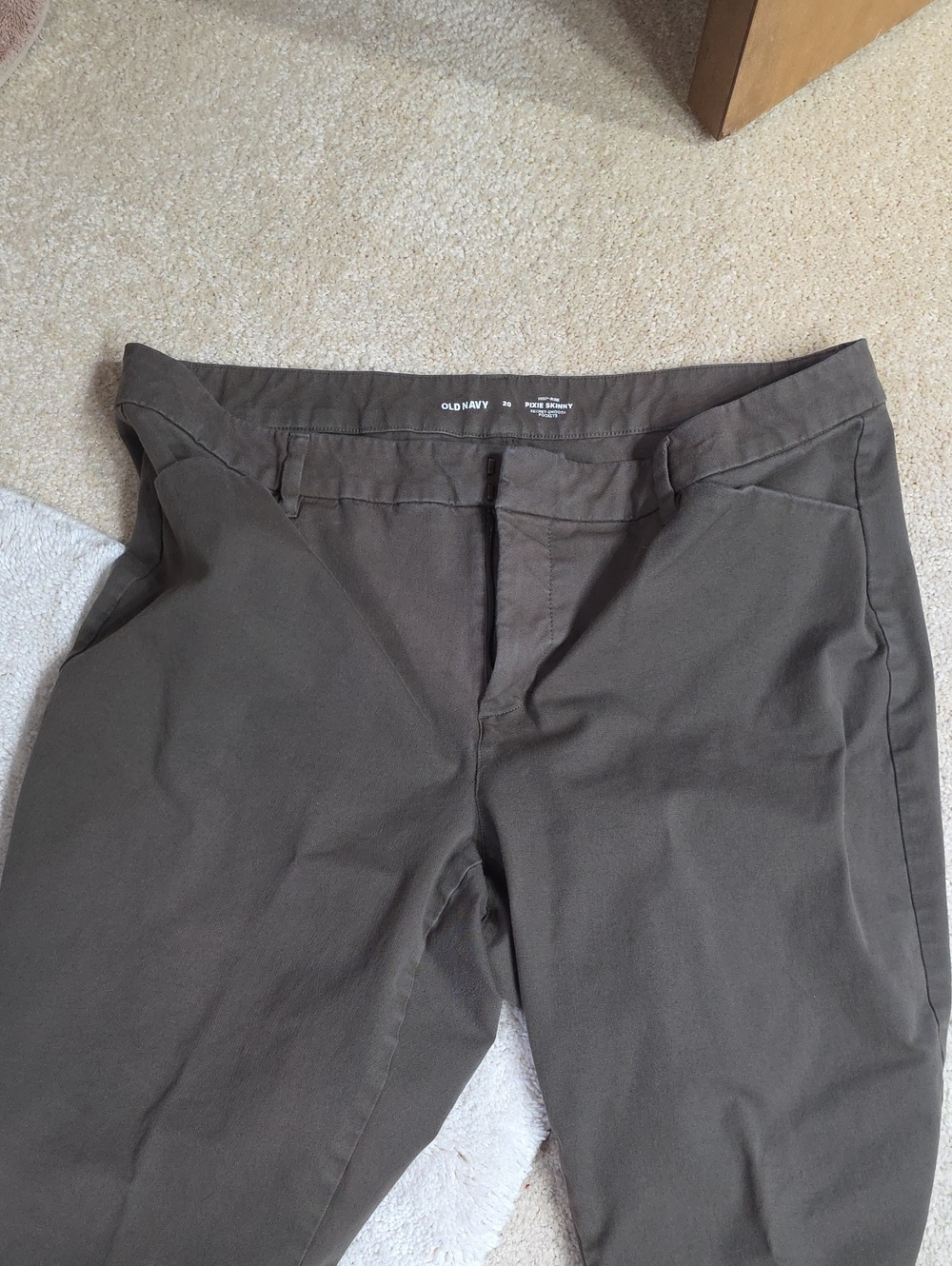 Old Navy Womens Taupe Tan Brown Pixie Skinny Pants